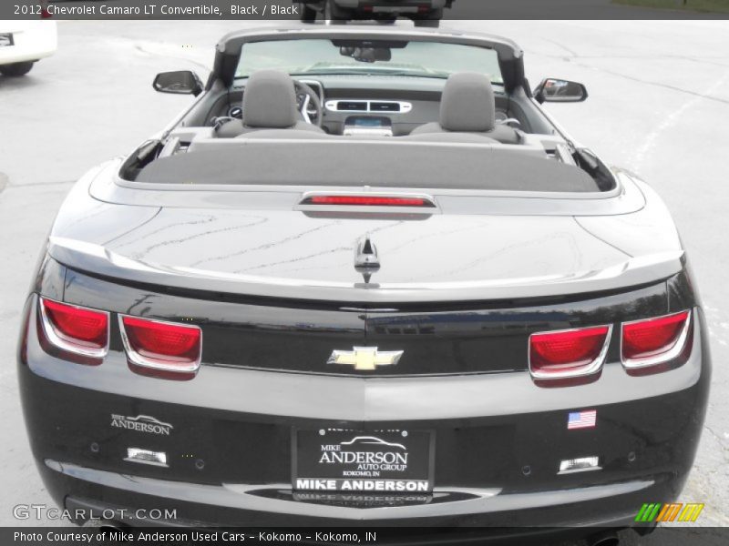 Black / Black 2012 Chevrolet Camaro LT Convertible