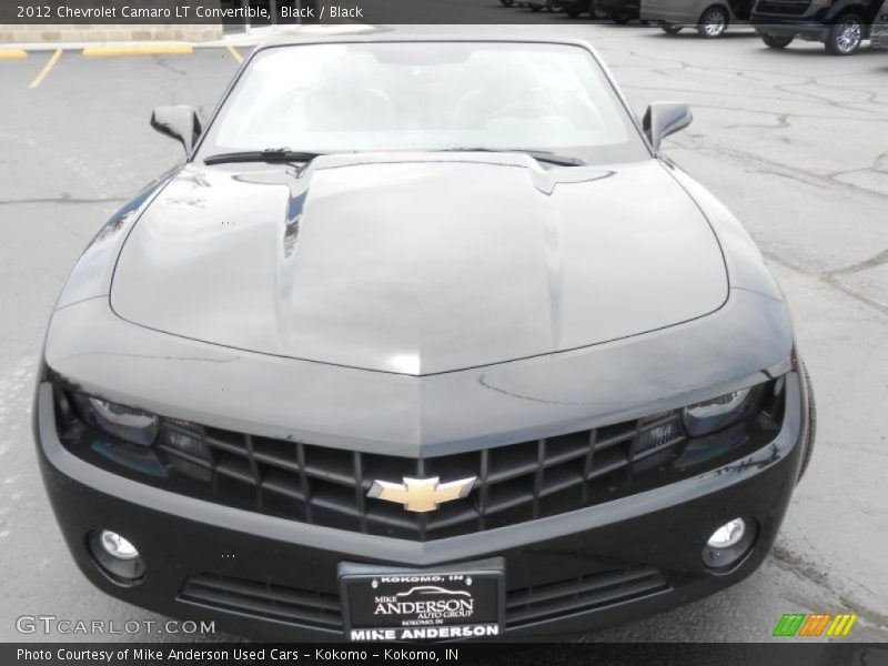 Black / Black 2012 Chevrolet Camaro LT Convertible