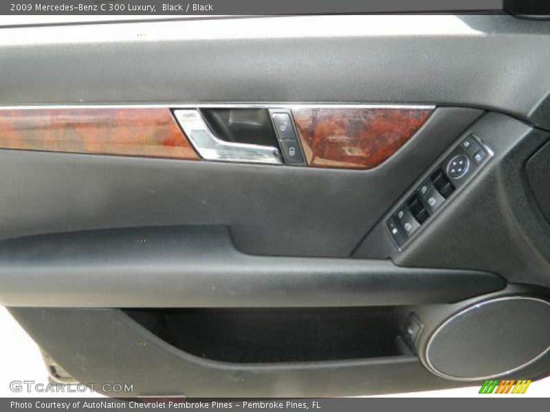 Black / Black 2009 Mercedes-Benz C 300 Luxury