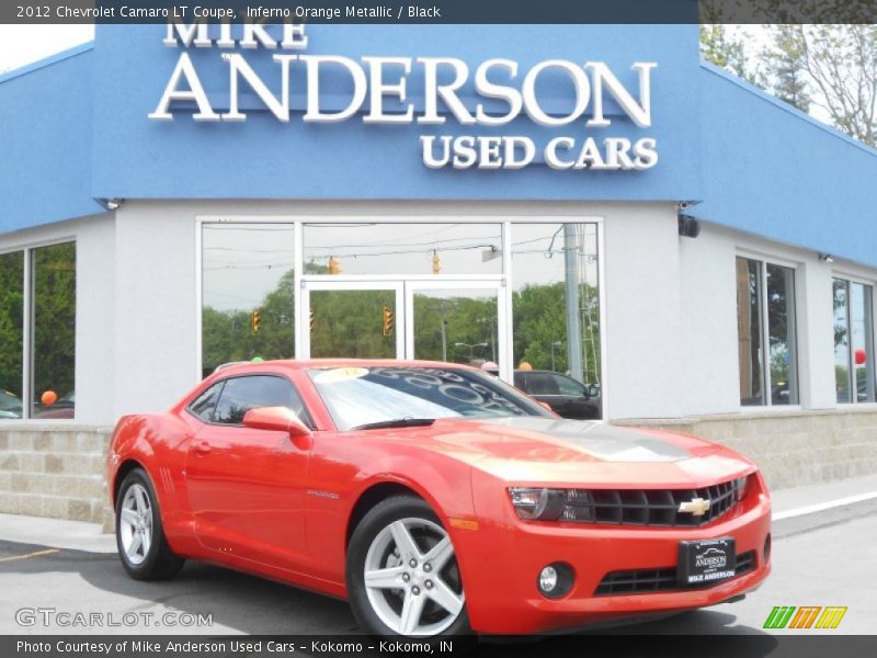 Inferno Orange Metallic / Black 2012 Chevrolet Camaro LT Coupe