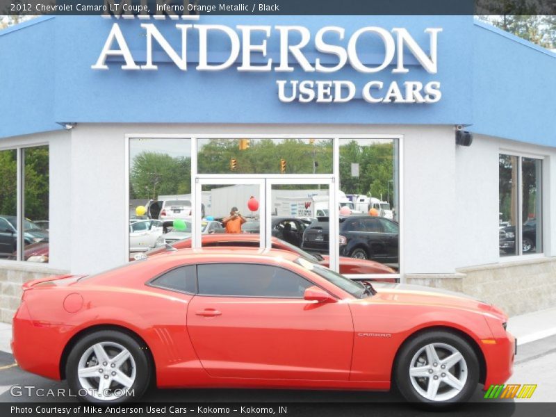 Inferno Orange Metallic / Black 2012 Chevrolet Camaro LT Coupe
