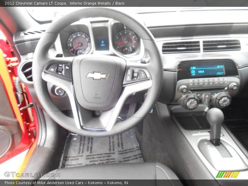 Inferno Orange Metallic / Black 2012 Chevrolet Camaro LT Coupe