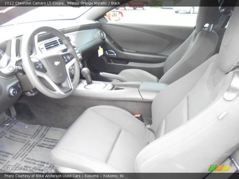 Inferno Orange Metallic / Black 2012 Chevrolet Camaro LT Coupe