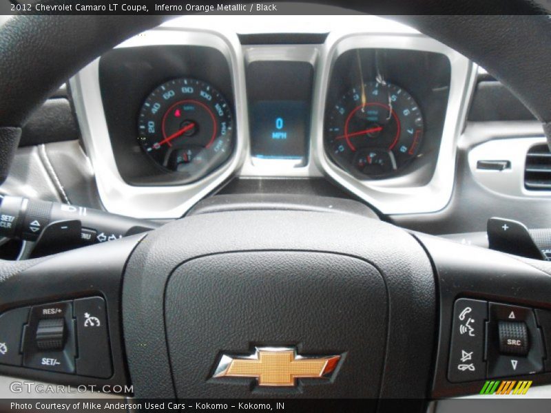 Inferno Orange Metallic / Black 2012 Chevrolet Camaro LT Coupe