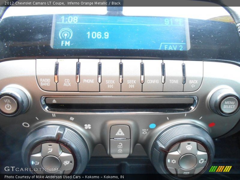 Inferno Orange Metallic / Black 2012 Chevrolet Camaro LT Coupe