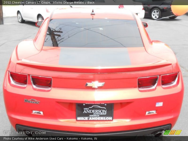 Inferno Orange Metallic / Black 2012 Chevrolet Camaro LT Coupe