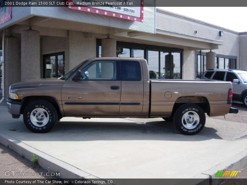 Medium Bronze Pearlcoat / Tan 2001 Dodge Ram 1500 SLT Club Cab