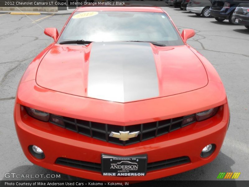Inferno Orange Metallic / Black 2012 Chevrolet Camaro LT Coupe