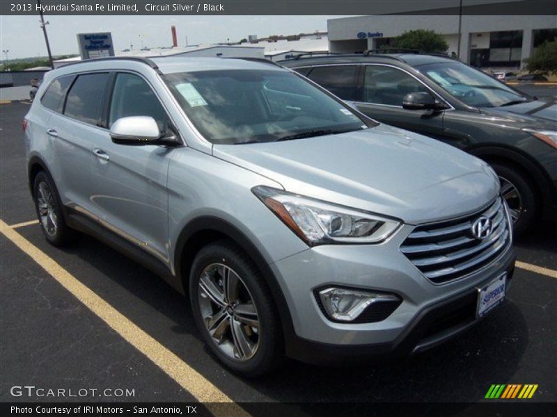 Circuit Silver / Black 2013 Hyundai Santa Fe Limited