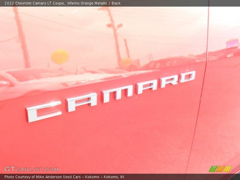 Inferno Orange Metallic / Black 2012 Chevrolet Camaro LT Coupe