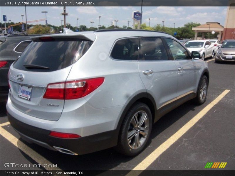 Circuit Silver / Black 2013 Hyundai Santa Fe Limited
