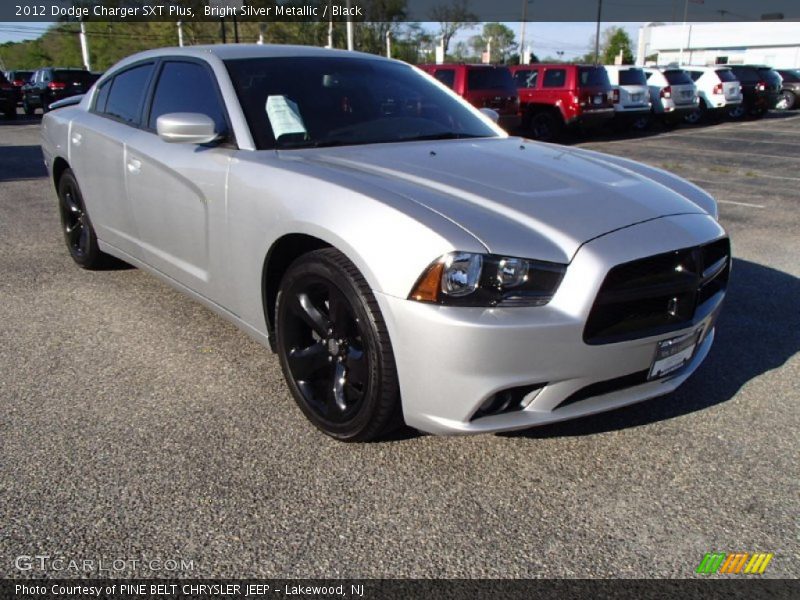 Bright Silver Metallic / Black 2012 Dodge Charger SXT Plus