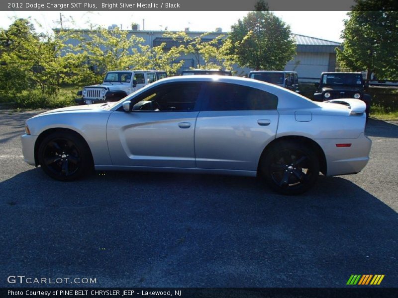 Bright Silver Metallic / Black 2012 Dodge Charger SXT Plus