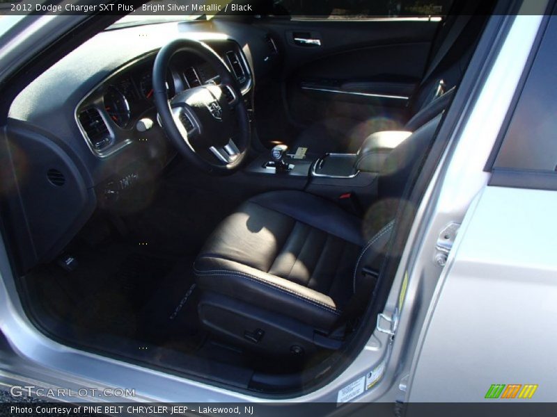 Bright Silver Metallic / Black 2012 Dodge Charger SXT Plus