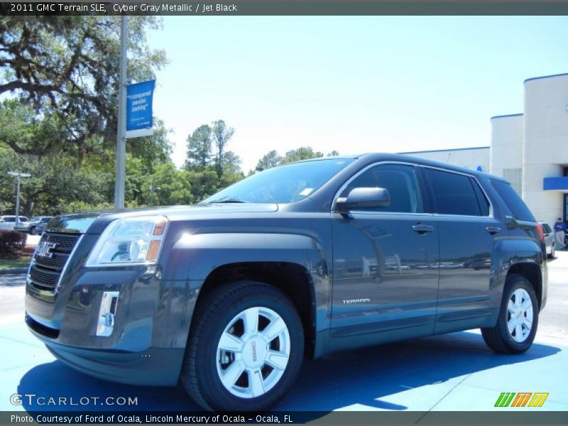 Cyber Gray Metallic / Jet Black 2011 GMC Terrain SLE