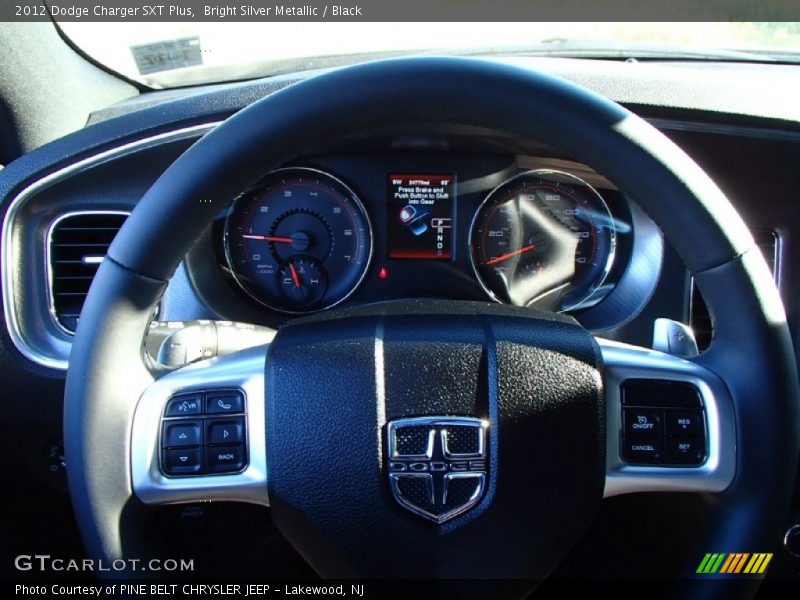 Bright Silver Metallic / Black 2012 Dodge Charger SXT Plus