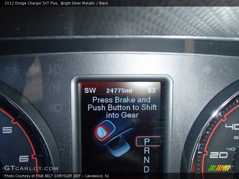 Bright Silver Metallic / Black 2012 Dodge Charger SXT Plus