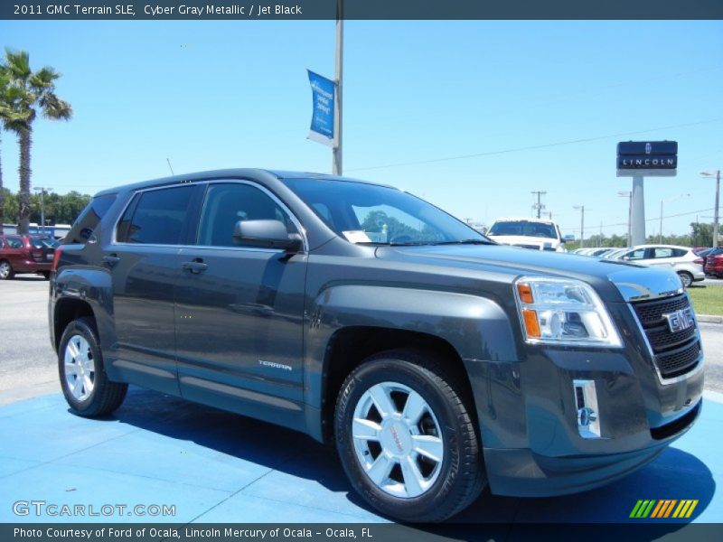 Cyber Gray Metallic / Jet Black 2011 GMC Terrain SLE