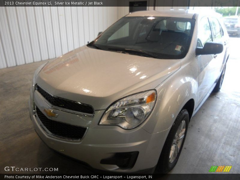 Silver Ice Metallic / Jet Black 2013 Chevrolet Equinox LS