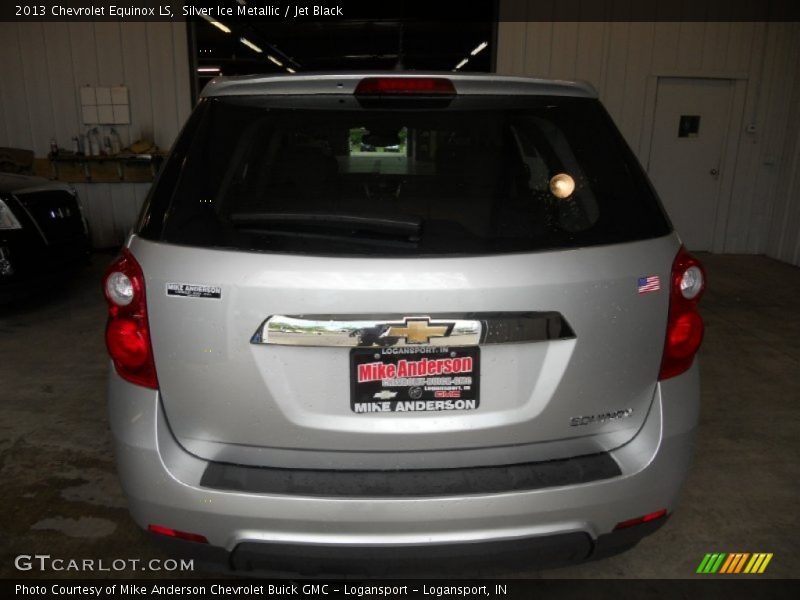 Silver Ice Metallic / Jet Black 2013 Chevrolet Equinox LS