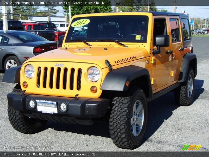 Dozer Yellow / Black 2012 Jeep Wrangler Unlimited Rubicon 4x4