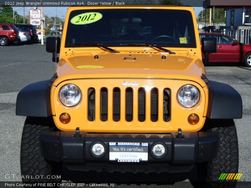 Dozer Yellow / Black 2012 Jeep Wrangler Unlimited Rubicon 4x4