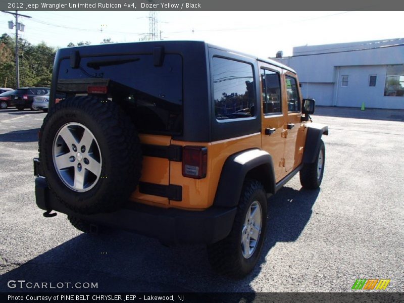 Dozer Yellow / Black 2012 Jeep Wrangler Unlimited Rubicon 4x4
