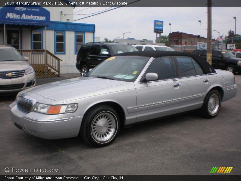 Silver Frost Metallic / Light Graphite 2000 Mercury Grand Marquis GS