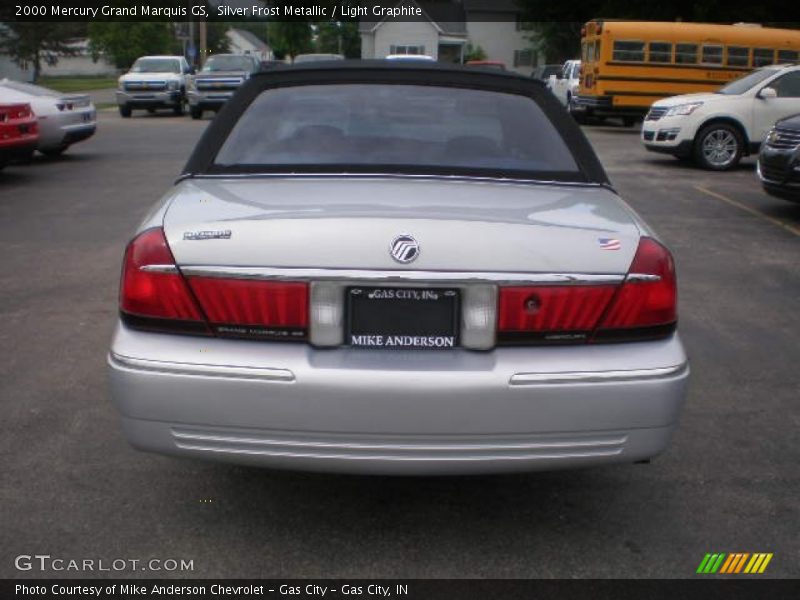 Silver Frost Metallic / Light Graphite 2000 Mercury Grand Marquis GS