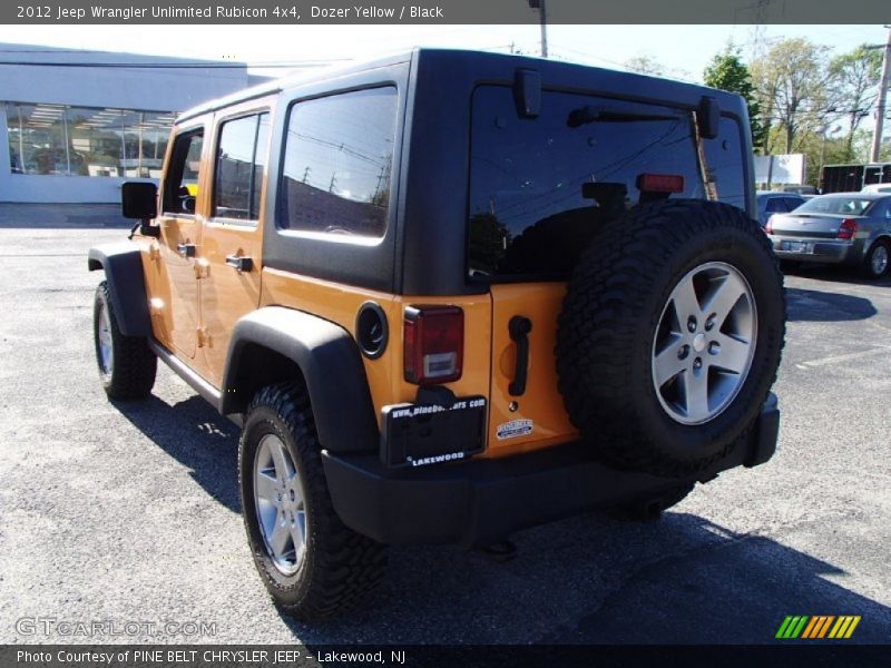 Dozer Yellow / Black 2012 Jeep Wrangler Unlimited Rubicon 4x4