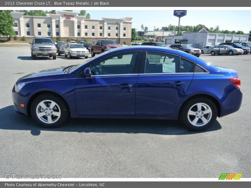 Blue Topaz Metallic / Jet Black 2013 Chevrolet Cruze LT