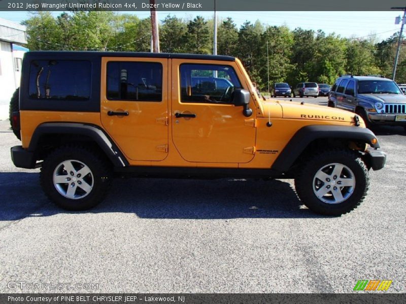 Dozer Yellow / Black 2012 Jeep Wrangler Unlimited Rubicon 4x4