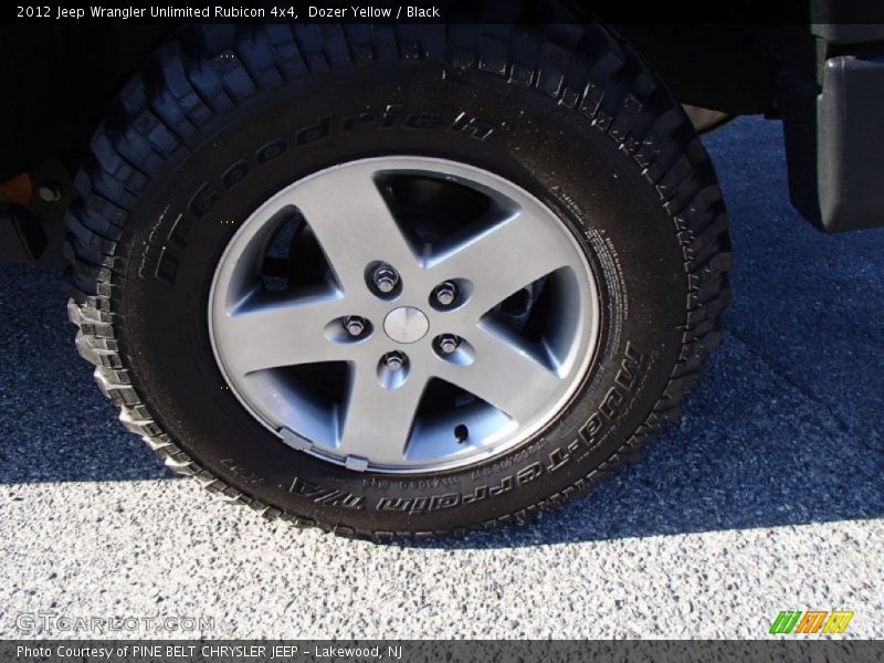 Dozer Yellow / Black 2012 Jeep Wrangler Unlimited Rubicon 4x4