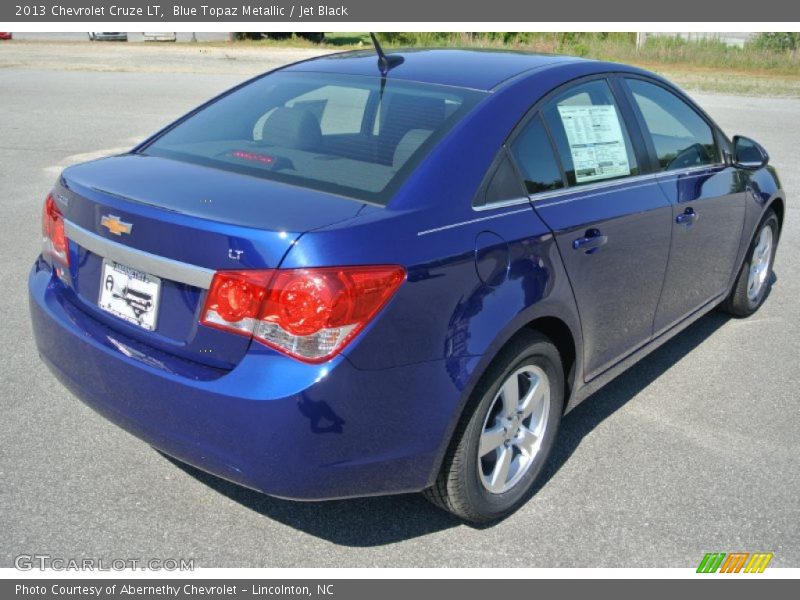 Blue Topaz Metallic / Jet Black 2013 Chevrolet Cruze LT