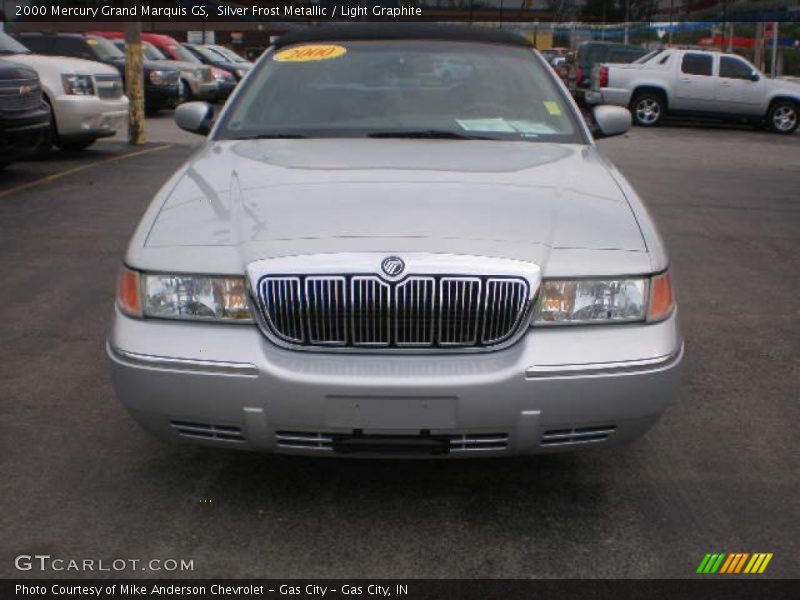 Silver Frost Metallic / Light Graphite 2000 Mercury Grand Marquis GS