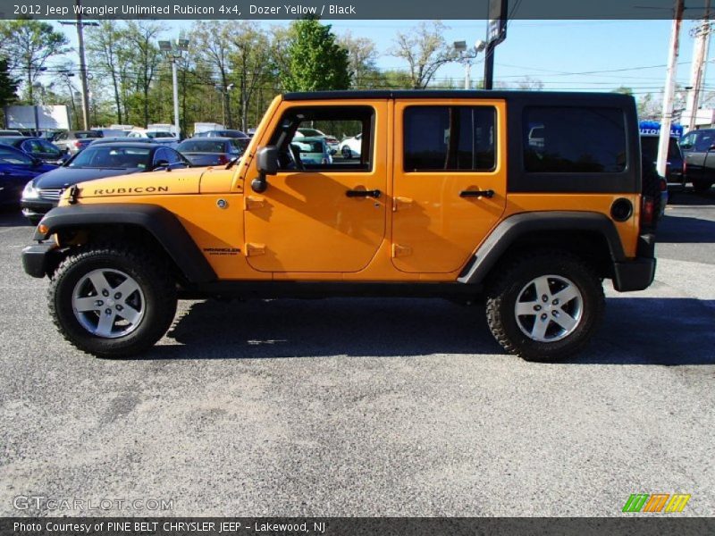 Dozer Yellow / Black 2012 Jeep Wrangler Unlimited Rubicon 4x4