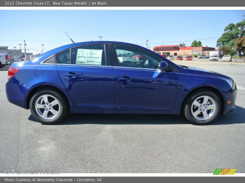 Blue Topaz Metallic / Jet Black 2013 Chevrolet Cruze LT