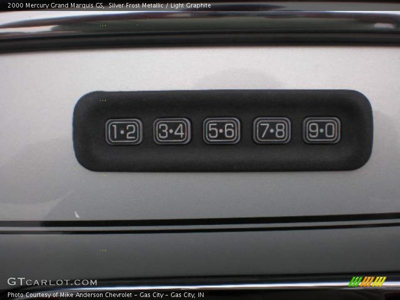 Silver Frost Metallic / Light Graphite 2000 Mercury Grand Marquis GS