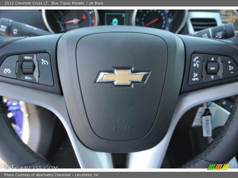 Blue Topaz Metallic / Jet Black 2013 Chevrolet Cruze LT