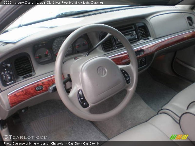 Silver Frost Metallic / Light Graphite 2000 Mercury Grand Marquis GS