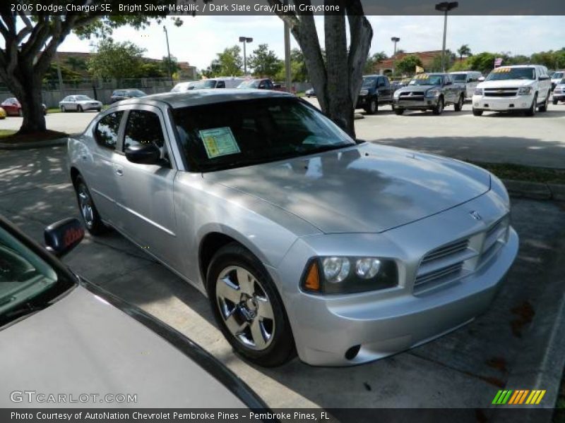 Bright Silver Metallic / Dark Slate Gray/Light Graystone 2006 Dodge Charger SE