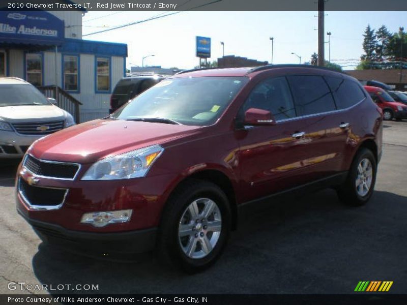 Red Jewel Tintcoat / Ebony 2010 Chevrolet Traverse LT