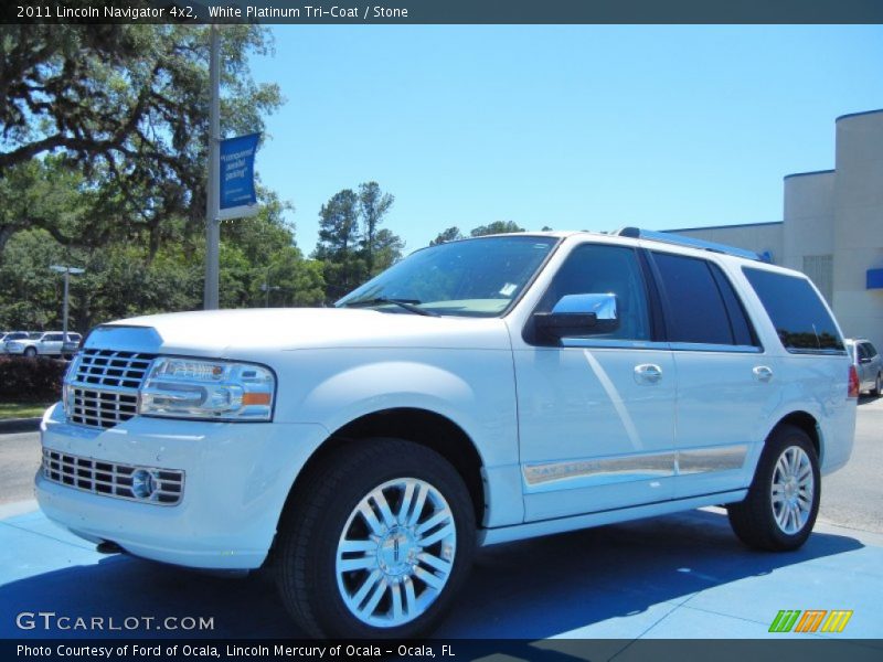 White Platinum Tri-Coat / Stone 2011 Lincoln Navigator 4x2