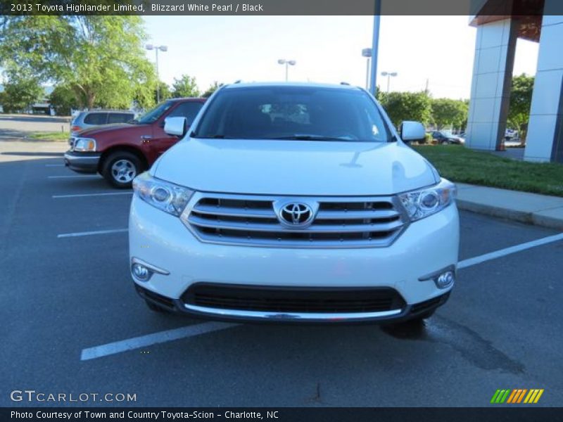 Blizzard White Pearl / Black 2013 Toyota Highlander Limited
