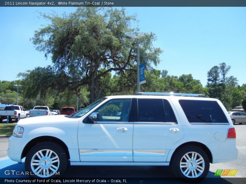 White Platinum Tri-Coat / Stone 2011 Lincoln Navigator 4x2