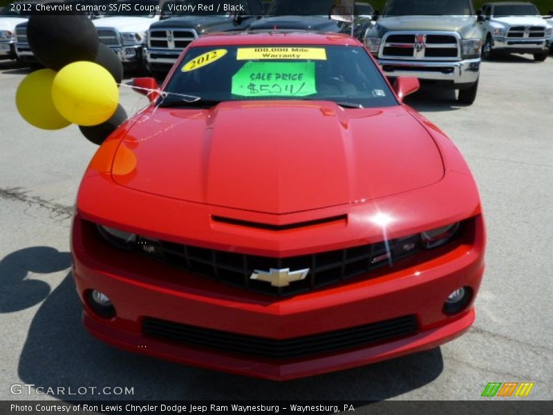 Victory Red / Black 2012 Chevrolet Camaro SS/RS Coupe
