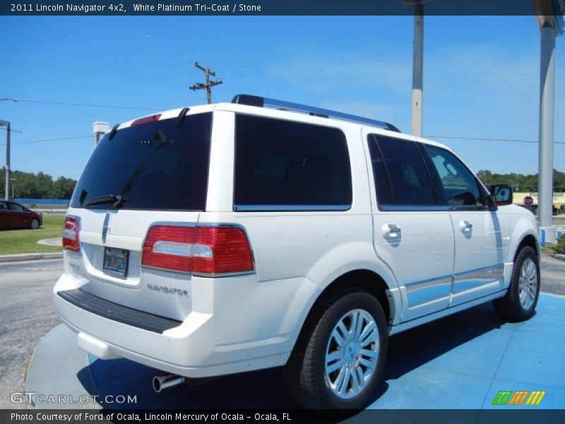 White Platinum Tri-Coat / Stone 2011 Lincoln Navigator 4x2