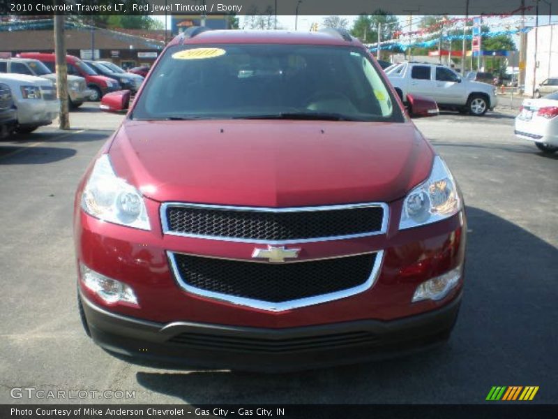 Red Jewel Tintcoat / Ebony 2010 Chevrolet Traverse LT
