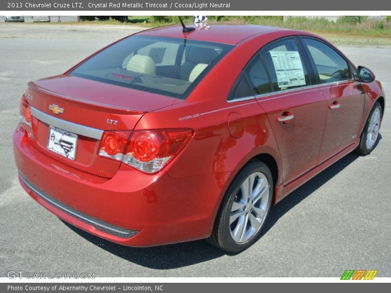 Crystal Red Metallic Tintcoat / Cocoa/Light Neutral 2013 Chevrolet Cruze LTZ