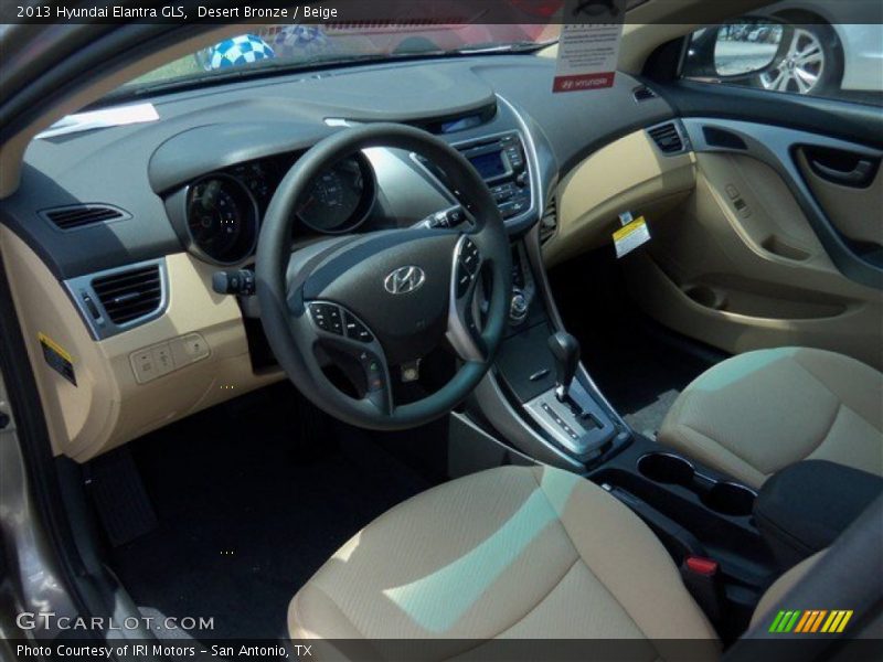 Desert Bronze / Beige 2013 Hyundai Elantra GLS